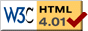 All pages are Valid HTML 4.01!